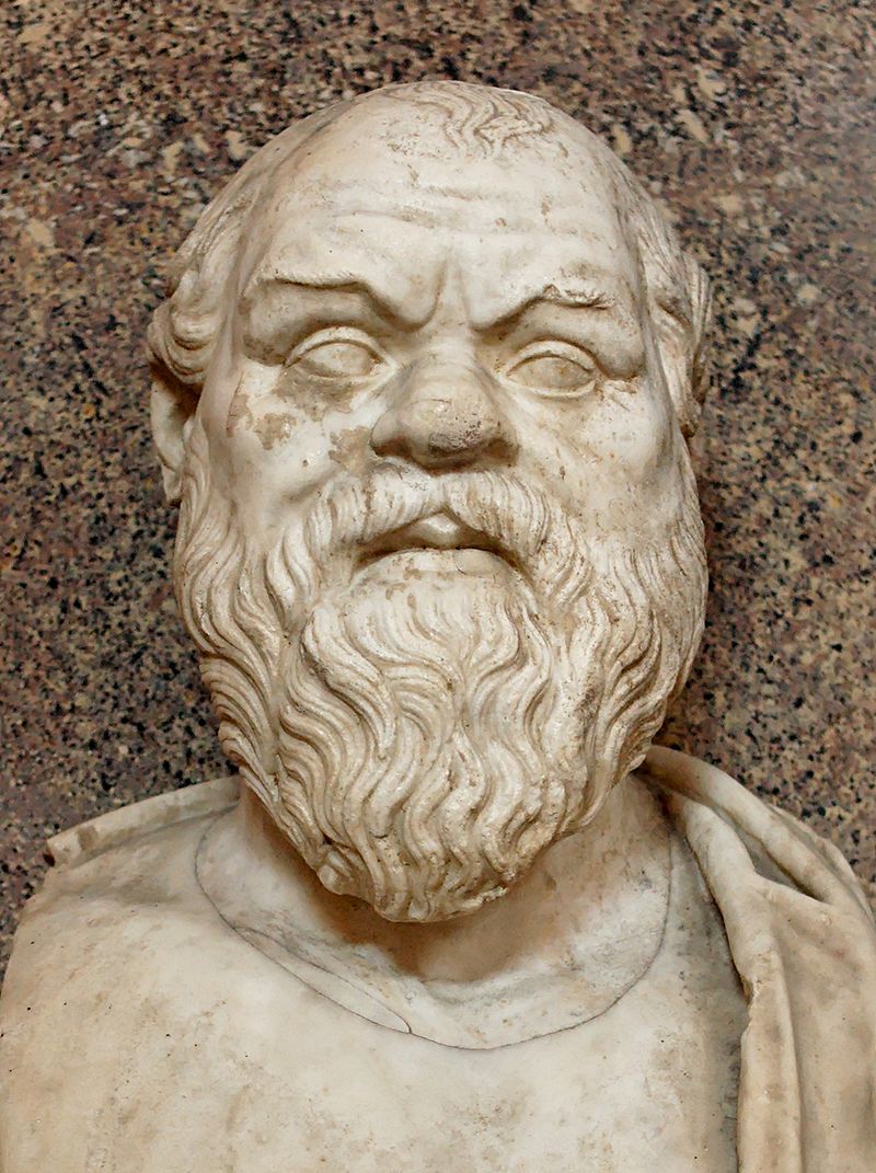 Busto di Socrate.